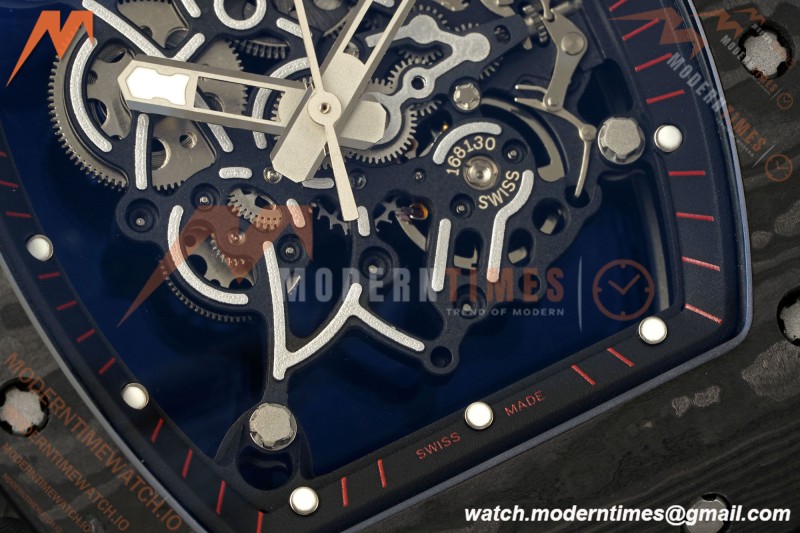 Richard Mille - RM055 Bubba Watson Black NTPT/RU Blk/Red/Blk Rehaut Skeleton KVF RMUL2