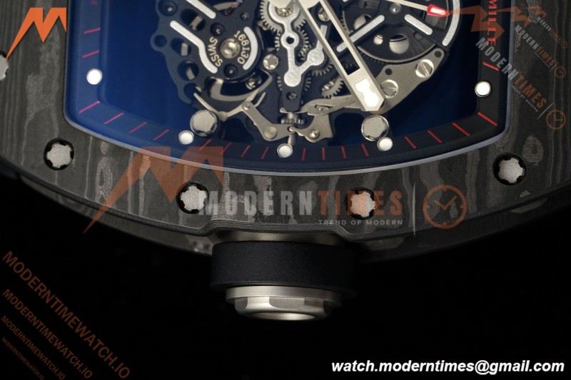 Richard Mille - RM055 Bubba Watson Black NTPT/RU Blk/Red/Blk Rehaut Skeleton KVF RMUL2