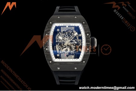 Richard Mille - RM055 Bubba Watson Black NTPT/RU Blk/Blk/Wht Rehaut Skeleton KVF RMUL2