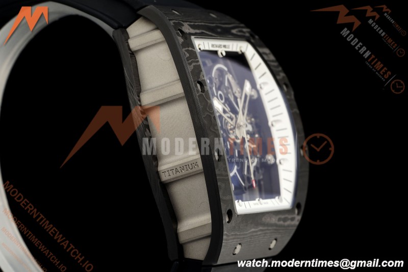 Richard Mille - RM055 Bubba Watson Black NTPT/RU Blk/Blk/Wht Rehaut Skeleton KVF RMUL2 | 리차드 밀 - RM055 버바 왓슨 블랙 NTPT/RU 블랙/블랙/화이트 르호 스켈레톤 KVF RMUL2
