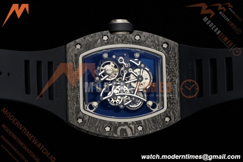 Richard Mille - RM055 Bubba Watson Black NTPT/RU Blk/Blk/Wht Rehaut Skeleton KVF RMUL2 | 리차드 밀 - RM055 버바 왓슨 블랙 NTPT/RU 블랙/블랙/화이트 르호 스켈레톤 KVF RMUL2
