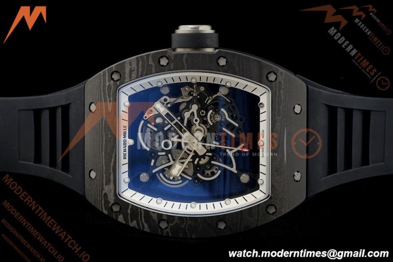 Richard Mille - RM055 Bubba Watson Black NTPT/RU Blk/Blk/Wht Rehaut Skeleton KVF RMUL2 | 리차드 밀 - RM055 버바 왓슨 블랙 NTPT/RU 블랙/블랙/화이트 르호 스켈레톤 KVF RMUL2