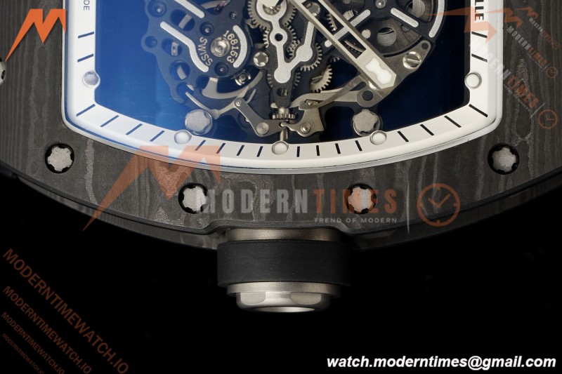 Richard Mille - RM055 Bubba Watson Black NTPT/RU Blk/Blk/Wht Rehaut Skeleton KVF RMUL2 | 리차드 밀 - RM055 버바 왓슨 블랙 NTPT/RU 블랙/블랙/화이트 르호 스켈레톤 KVF RMUL2