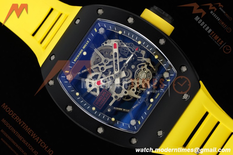 Richard Mille - RM035 Rafael Nadal Americas Limited CER/VRU Yelw/Yelw/Blk Skeleton KVF RMUL1 | 리차드 밀 - RM035 라파엘 나달 아메리카스 리미티드 CER/VRU 옐로우/옐로우/블랙 스켈레톤 KVF RMUL1
