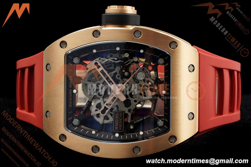 Richard Mille - RM035 Rafael Nadal Americas Limited CER/VRU RG/Red/Blk Skeleton KVF RMUL1