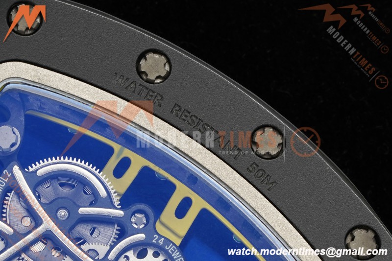 Richard Mille - RM061 Yohan Blake Black Ceramic Grn/Yelw Skeleton APSF RMUL2