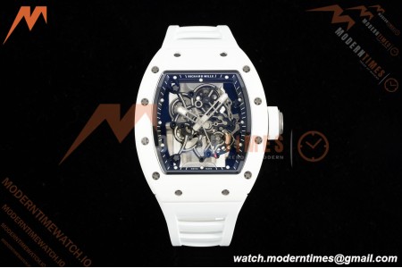 Richard Mille - RM055 Bubba Watson White CER/RU Wht/Blk Rehaut Skeleton APSF V2 RMUL2