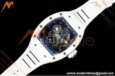 Richard Mille - RM055 Bubba Watson White CER/RU Wht/Blk Rehaut Skeleton APSF V2 RMUL2