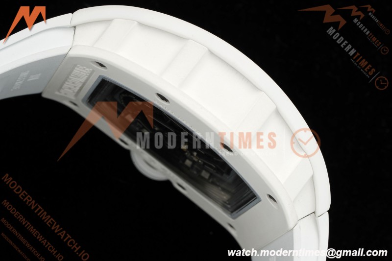 Richard Mille - RM055 Bubba Watson White CER/RU Wht/Blk Rehaut Skeleton APSF V2 RMUL2