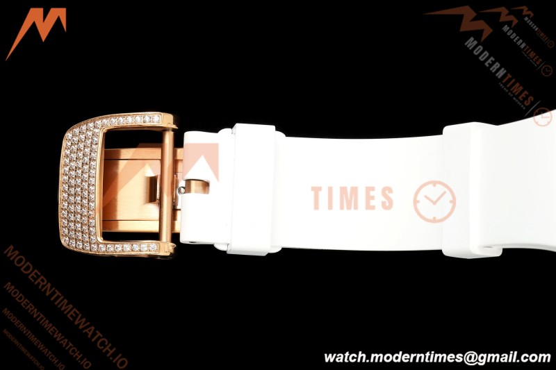 Richard Mille - RM07-01 Rose Gold Snow Set Diamond Wht/RU White Mop ZF Asian CRMA2