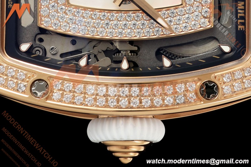 Richard Mille - RM07-01 Rose Gold Snow Set Diamond Wht/RU White Mop ZF Asian CRMA2