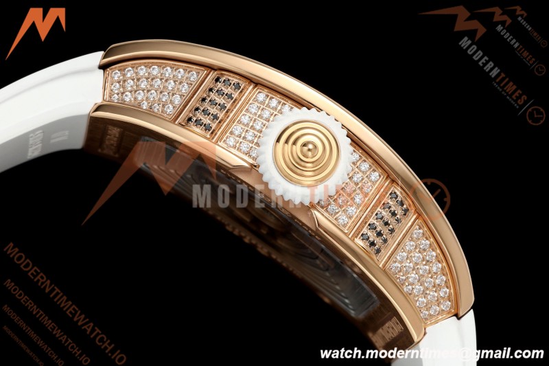 Richard Mille - RM07-01 Rose Gold Snow Set Diamond Wht/RU White Mop ZF Asian CRMA2