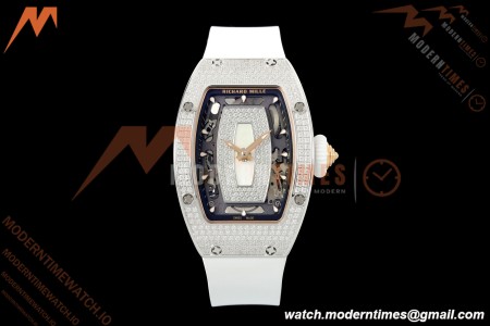 Richard Mille - RM07-01 Snow Set Diamond Crested Wht/RU White Mop ZF Asian CRMA2