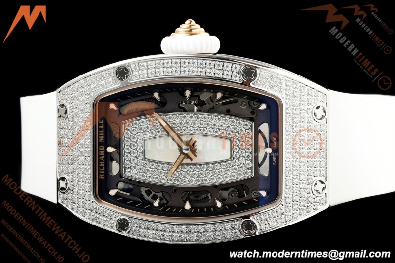 Richard Mille - RM07-01 Snow Set Diamond Crested Wht/RU White Mop ZF Asian CRMA2