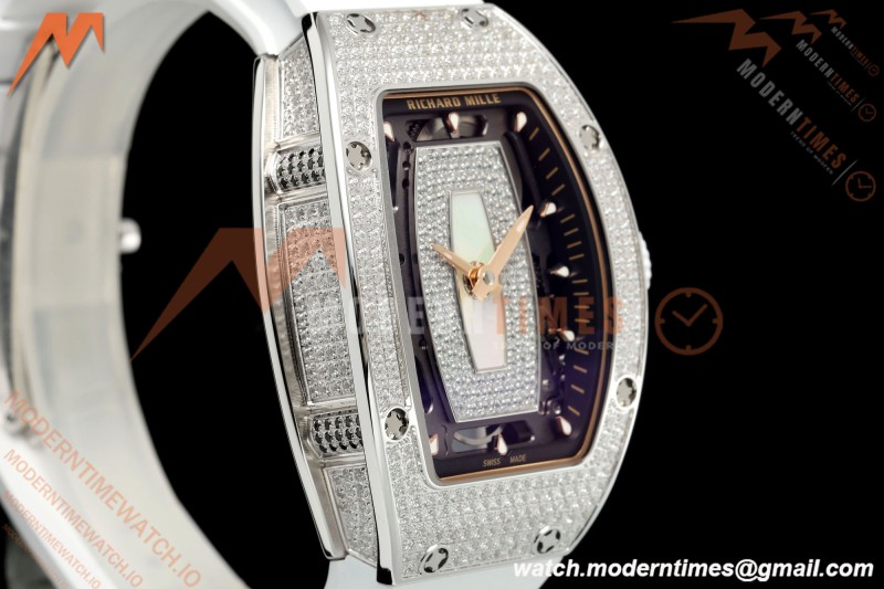 Richard Mille - RM07-01 Snow Set Diamond Crested Wht/RU White Mop ZF Asian CRMA2