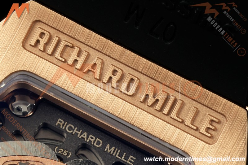 Richard Mille - RM07-01 Rose Gold Snow Set Diamond Blk/RU Black Onyx ZF Asian CRMA2