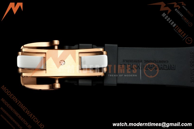 Richard Mille - RM07-01 Rose Gold Snow Set Diamond Blk/RU Black Onyx ZF Asian CRMA2