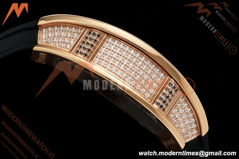Richard Mille - RM07-01 Rose Gold Snow Set Diamond Blk/RU Red Lips ZF Asian CRMA2