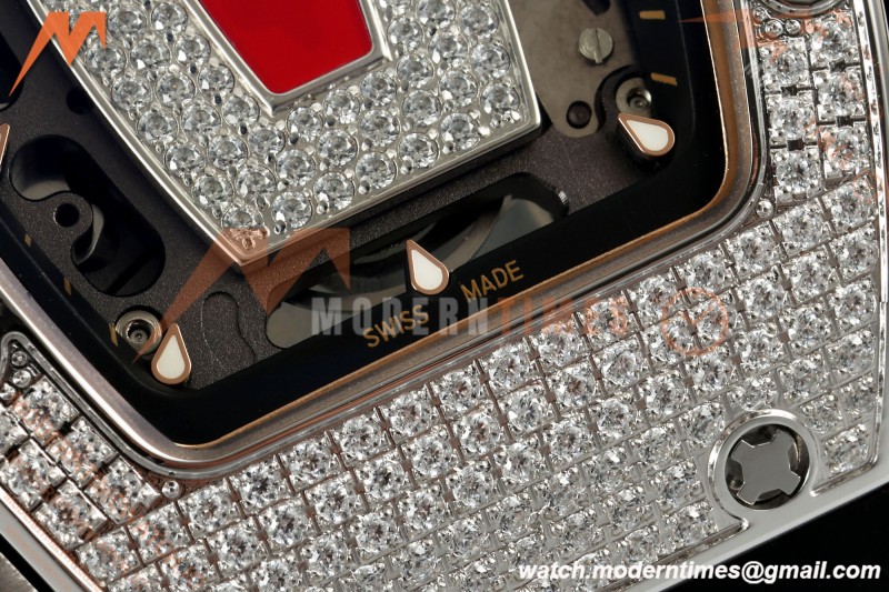 Richard Mille - RM07-01 Snow Set Diamond Crested Blk/RU Red Lips ZF Asian CRMA2