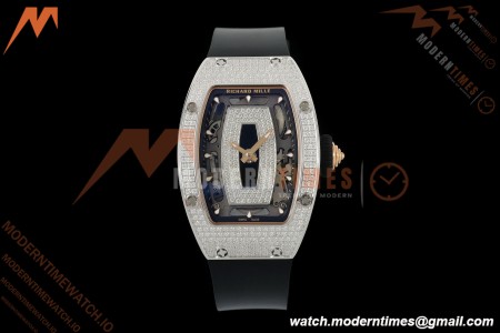 Richard Mille - RM07-01 Snow Set Diamond Crested Blk/RU Black Onyx ZF Asian CRMA2 | 리차드 밀 - RM07-01 스노우 세트 다이아몬드 크레스티드 블랙/RU 블랙 오닉스 ZF 아시안 CRMA2