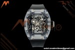 Richard Mille - RM055 AET Remould Transparent Crystal Black Strap Black Rehaut Skeleton SONIC RMUL2 | 리차드 밀 - RM055 AET 리몰드 투명 크리스털 블랙 스트랩 블랙 르호 스켈레톤 소닉 RMUL2