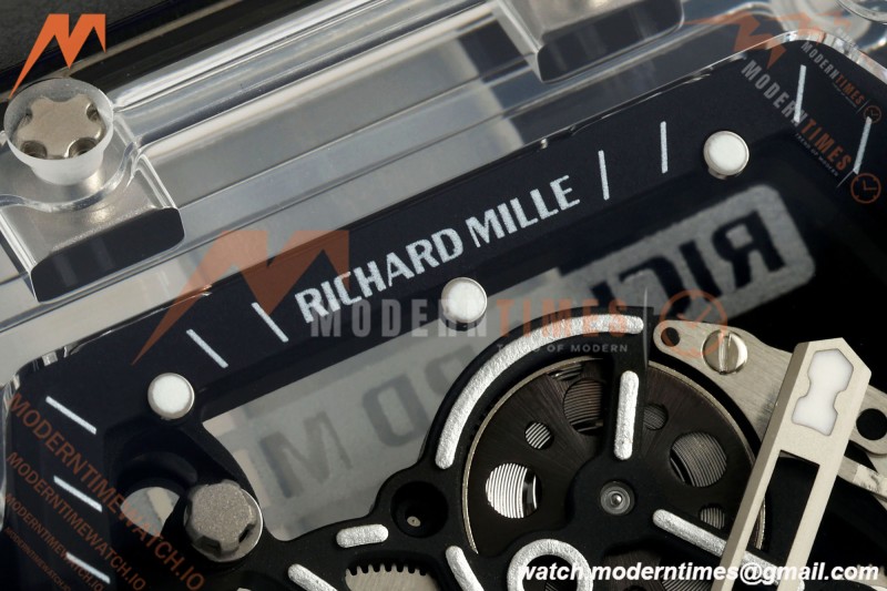 Richard Mille - RM055 AET Remould Transparent Crystal Black Strap Black Rehaut Skeleton SONIC RMUL2 | 리차드 밀 - RM055 AET 리몰드 투명 크리스털 블랙 스트랩 블랙 르호 스켈레톤 소닉 RMUL2