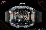 Richard Mille - RM055 AET Remould Transparent Crystal Black Strap Black Rehaut Skeleton SONIC RMUL2 | 리차드 밀 - RM055 AET 리몰드 투명 크리스털 블랙 스트랩 블랙 르호 스켈레톤 소닉 RMUL2