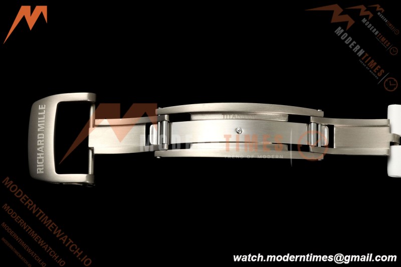Richard Mille - RM055 AET Remould Transparent Crystal White Strap White Rehaut Skeleton SONIC RMUL2