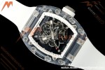 Richard Mille - RM055 AET Remould Transparent Crystal White Strap White Rehaut Skeleton SONIC RMUL2