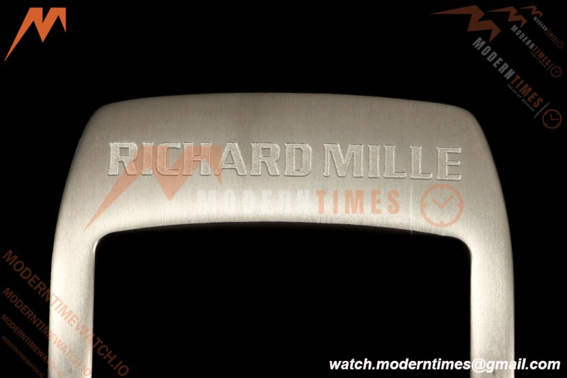 Richard Mille - RM055 AET Remould Transparent Crystal White Strap Blue Rehaut Skeleton SONIC RMUL2