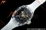Richard Mille - RM055 AET Remould Transparent Crystal Transparent Strap Black Rehaut Skeleton SONIC RMUL2
