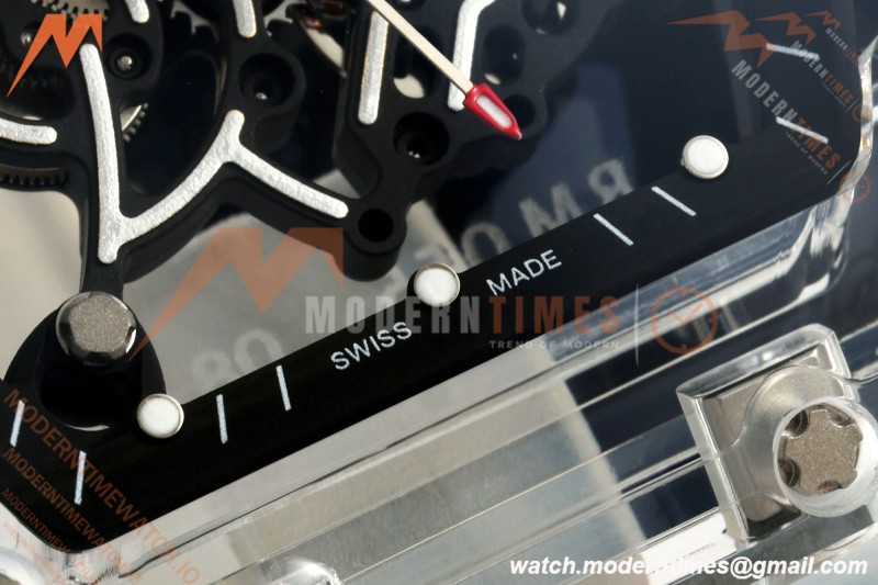 Richard Mille - RM055 AET Remould Transparent Crystal Transparent Strap Black Rehaut Skeleton SONIC RMUL2