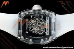Richard Mille - RM055 AET Remould Transparent Crystal Transparent Strap Black Rehaut Skeleton SONIC RMUL2