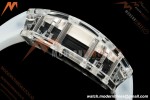 Richard Mille - RM055 AET Remould Transparent Crystal Transparent Strap White Rehaut Skeleton SONIC RMUL2