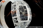 Richard Mille - RM055 AET Remould Transparent Crystal Transparent Strap White Rehaut Skeleton SONIC RMUL2