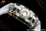 Richard Mille - RM055 AET Remould Transparent Crystal Transparent Strap White Rehaut Skeleton SONIC RMUL2