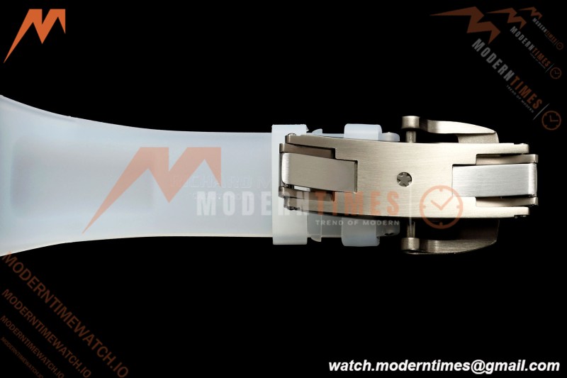 Richard Mille - RM055 AET Remould Transparent Crystal Transparent Strap Blue Rehaut Skeleton SONIC RMUL2