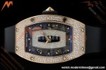 Richard Mille - RM07-01 Rose Gold Snow Set Diamond Blk/RU/Wht Black Onyx ZF Asian CRMA2