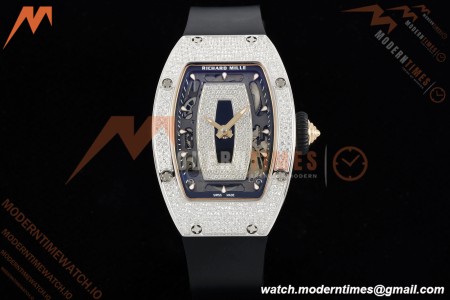 Richard Mille - RM07-01 Snow Set Diamond Crested Blk/RU/Wht Black Onyx ZF Asian CRMA2 | 리차드 밀 - RM07-01 스노우 세트 다이아몬드 크레스티드 블랙/RU/화이트 블랙 오닉스 ZF 아시안 CRMA2