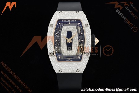 Richard Mille - RM07-01 Snow Set Diamond Crested Blk/RU/Wht Black Onyx ZF Asian CRMA2