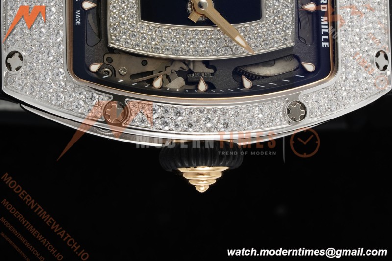 Richard Mille - RM07-01 Snow Set Diamond Crested Blk/RU/Wht Black Onyx ZF Asian CRMA2