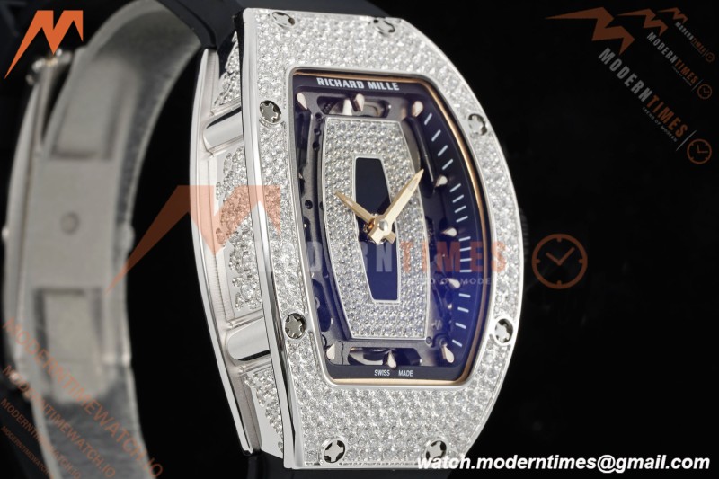 Richard Mille - RM07-01 Snow Set Diamond Crested Blk/RU/Wht Black Onyx ZF Asian CRMA2