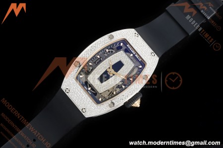 Richard Mille - RM07-01 Snow Set Diamond Crested Blk/RU/Wht Black Onyx ZF Asian CRMA2 | 리차드 밀 - RM07-01 스노우 세트 다이아몬드 크레스티드 블랙/RU/화이트 블랙 오닉스 ZF 아시안 CRMA2