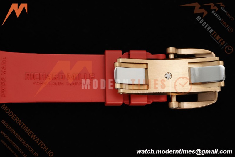 Richard Mille - RM07-01 Ladies Rose Gold Diamond Red/RU/Wht Red Lips ZF Asian CRMA2