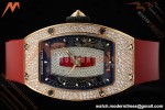 Richard Mille - RM07-01 Ladies Rose Gold Diamond Red/RU/Wht Red Lips ZF Asian CRMA2