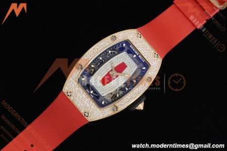 Richard Mille - RM07-01 Ladies Rose Gold Diamond Red/RU/Wht Red Lips ZF Asian CRMA2 | 리차드 밀 - RM07-01 레이디스 로즈 골드 다이아몬드 레드/RU/화이트 레드 립 ZF 아시안 CRMA2