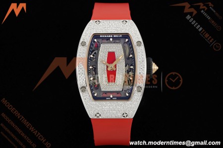 Richard Mille - RM07-01 Ladies Snow Set Diamond Red/RU/Wht Red Lips ZF Asian CRMA2 | 리차드 밀 - RM07-01 레이디스 스노우 세트 다이아몬드 레드/RU/화이트 레드 립 ZF 아시안 CRMA2