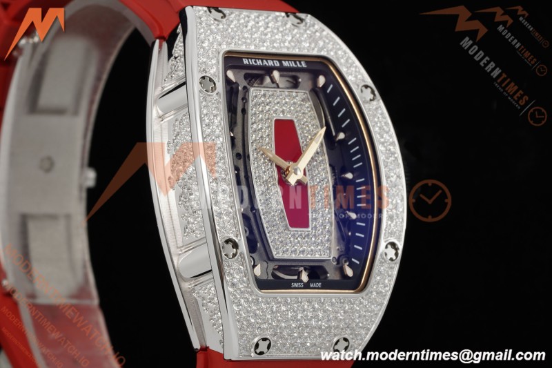 Richard Mille - RM07-01 Ladies Snow Set Diamond Red/RU/Wht Red Lips ZF Asian CRMA2