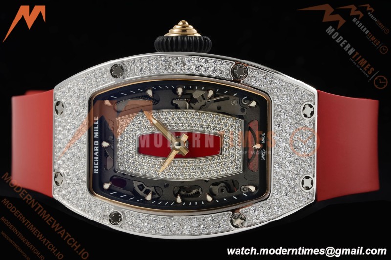 Richard Mille - RM07-01 Ladies Snow Set Diamond Red/RU/Wht Red Lips ZF Asian CRMA2