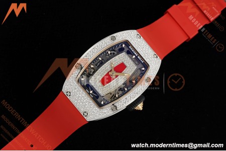 Richard Mille - RM07-01 Ladies Snow Set Diamond Red/RU/Wht Red Lips ZF Asian CRMA2